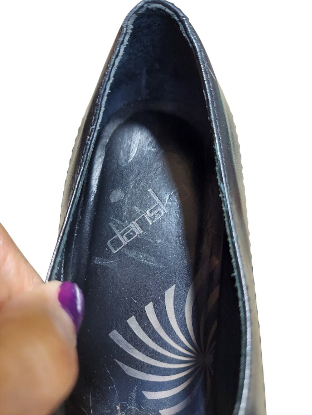 Classic Dansko Rory black leather Mary Jane clog heels in size US 7 - Picture 11 of 12